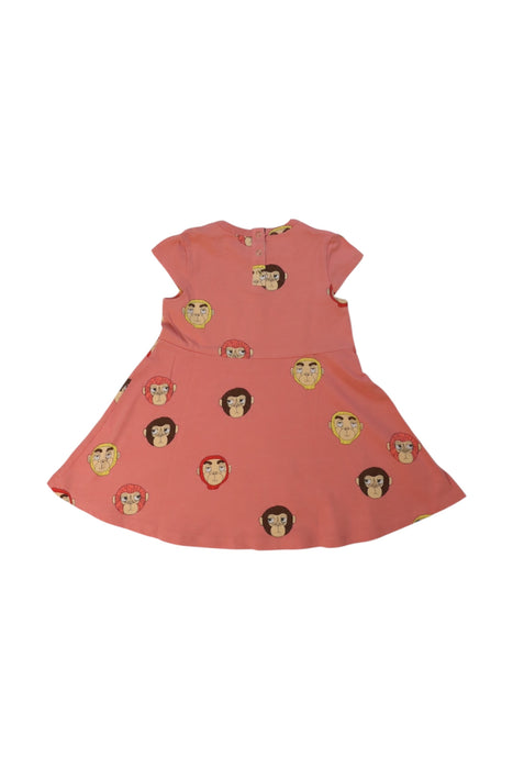 A Pink Short Sleeve Dresses from Mini Rodini in size 2T for girl. (Back View)