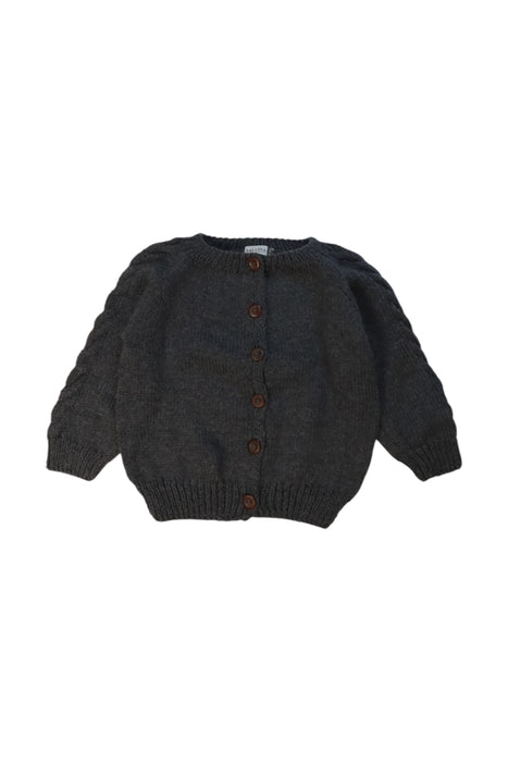 A Grey Cardigans from Kalinka in size 3T for girl. (Front View)