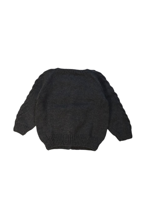 A Grey Cardigans from Kalinka in size 3T for girl. (Back View)