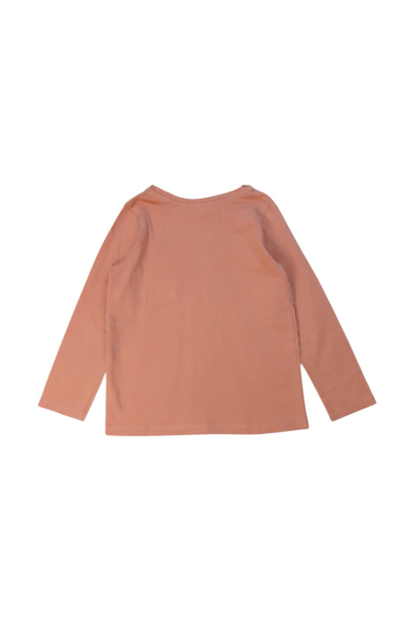 A Peach Long Sleeve T Shirts from Bonpoint in size 4T for girl. (Back View)
