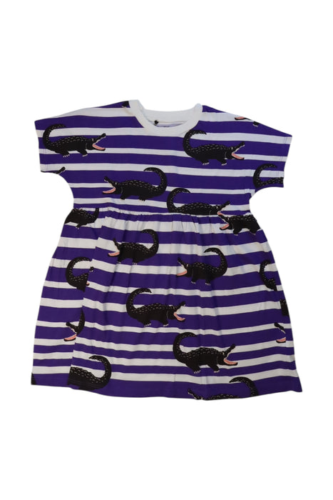 A Purple Short Sleeve Dresses from Mini Rodini in size 2T for girl. (Front View)
