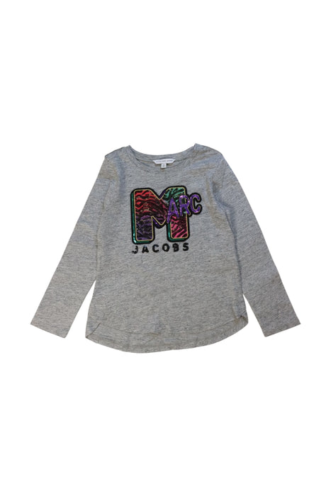 A Grey Long Sleeve Tops from Little Marc Jacobs in size 4T for girl. (Front View)
