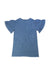 A Blue Short Sleeve Dresses from Gingersnaps in size 4T for girl. (Back View)