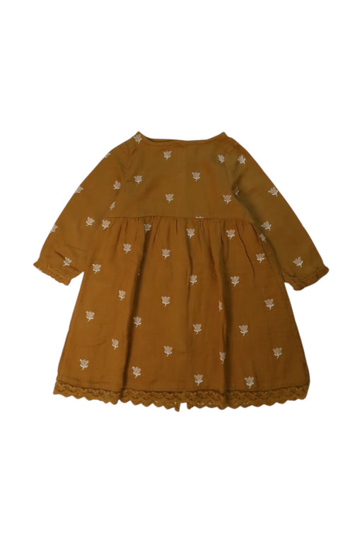 A Orange Long Sleeve Dresses from Rylee + Cru in size 2T for girl. (Front View)