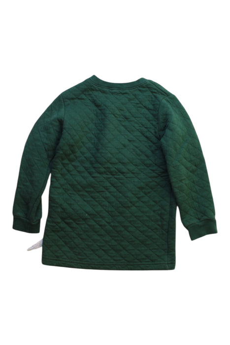 A Green Long Sleeve Tops from Organic Mom in size 3T for boy. (Back View)