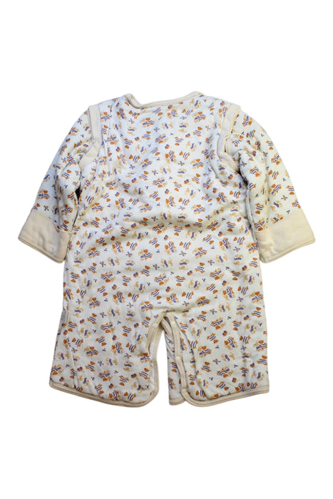 A Multicolour Onesies from Primeval in size 3T for neutral. (Back View)