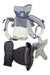 A Grey Baby Carriers from Pognae in size O/S for neutral. (Back View)