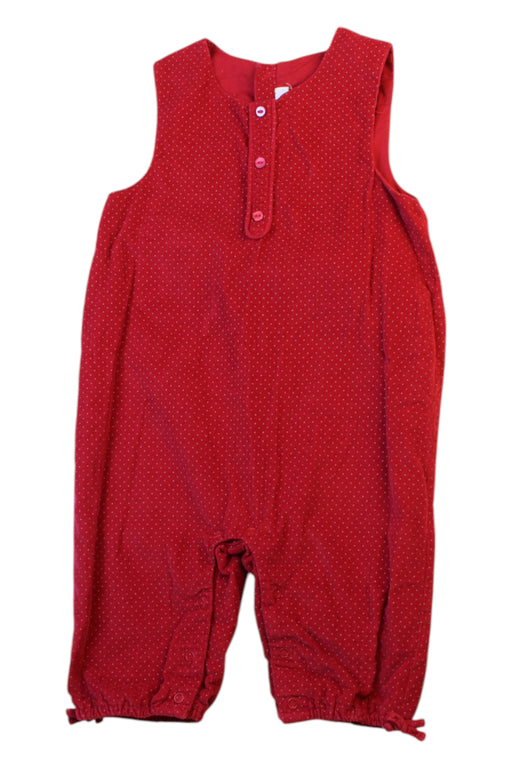 A Red Long Sleeve Rompers from Jacadi in size 6-12M for girl. (Front View)