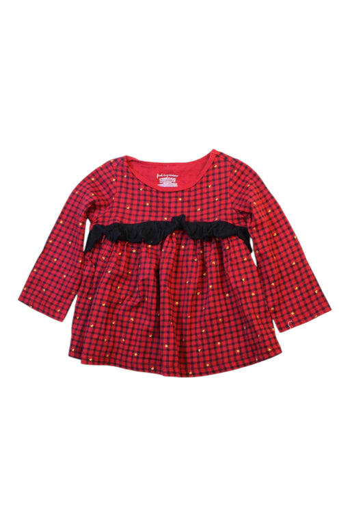 A Red Long Sleeve Dresses from First Impressions in size 6-12M for girl. (Front View)