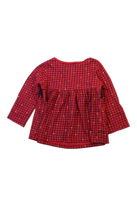 A Red Long Sleeve Dresses from First Impressions in size 6-12M for girl. (Back View)