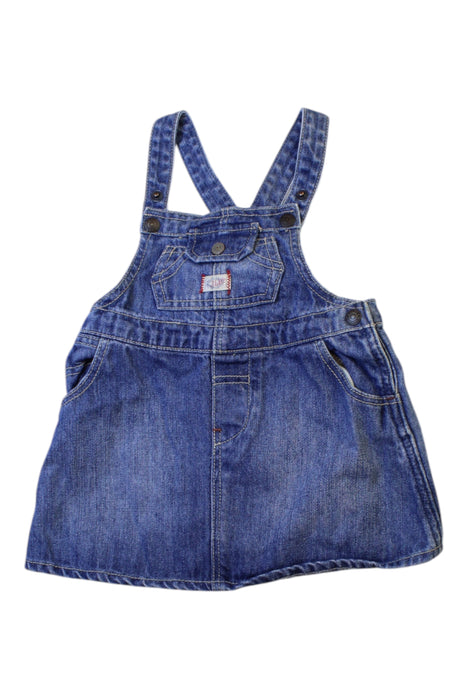 A Blue Overall Dresses from Ralph Lauren in size 6-12M for girl. (Front View)