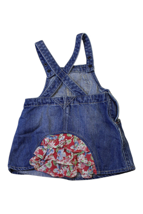 A Blue Overall Dresses from Ralph Lauren in size 6-12M for girl. (Back View)
