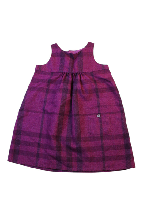 A Purple Sleeveless Dresses from Burberry in size 12-18M for girl. (Front View)