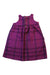 A Purple Sleeveless Dresses from Burberry in size 12-18M for girl. (Back View)