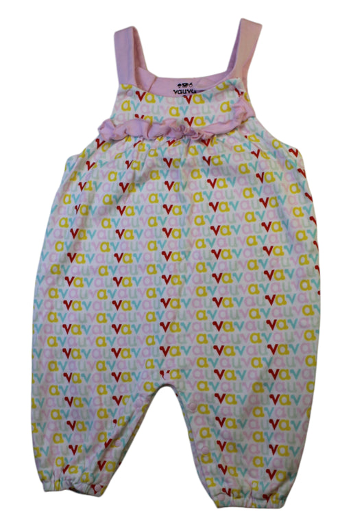 A Multicolour Sleeveless Rompers from Vauva in size 12-18M for girl. (Front View)