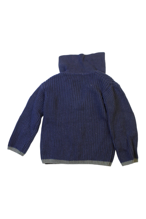A Navy Knit Sweaters from Jacadi in size 4T for boy. (Back View)