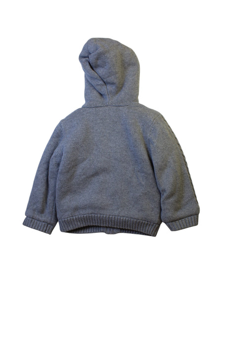 A Grey Hooded Sweatshirts from Mides in size 12-18M for girl. (Back View)