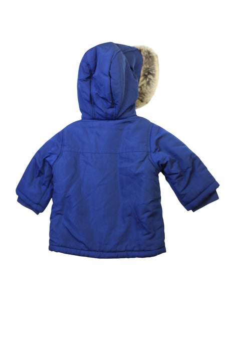 A Blue Coats from Jacadi in size 6-12M for boy. (Back View)