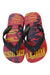 A Red Flip Flops from Havaianas in size 3T for boy. (Back View)