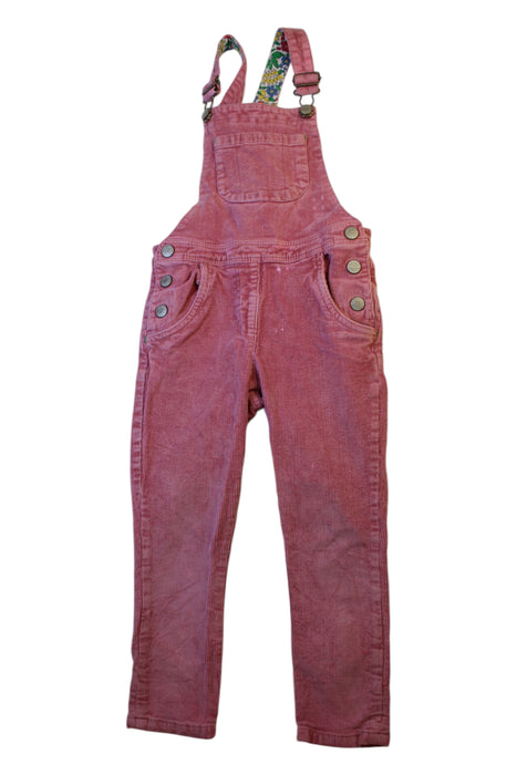 A Pink Long Overalls from Boden in size 4T for girl. (Front View)