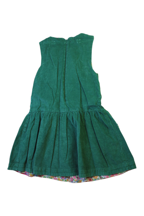 A Green Sleeveless Dresses from Boden in size 6T for girl. (Back View)