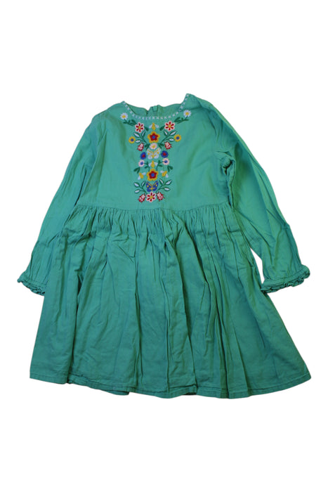 A Green Long Sleeve Dresses from Boden in size 5T for girl. (Front View)