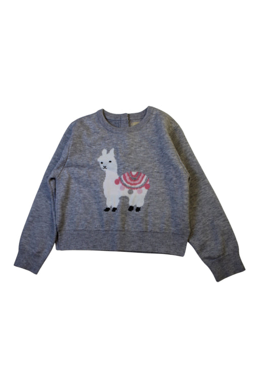 A Grey Crewneck Sweatshirts from Chickeeduck in size 6T for girl. (Front View)