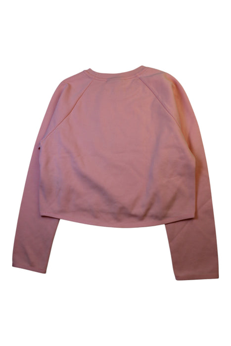 A Pink Crewneck Sweatshirts from Nike in size 12Y for girl. (Back View)
