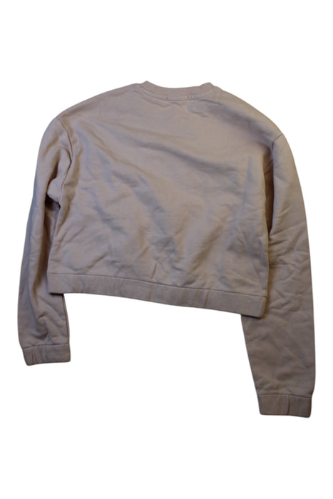 A Beige Crewneck Sweatshirts from Calvin Klein in size 12Y for girl. (Back View)