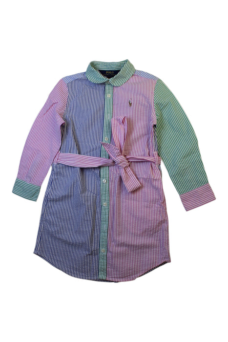 A Multicolour Long Sleeve Dresses from Polo Ralph Lauren in size 4T for girl. (Front View)