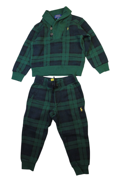 A Green Pants Sets from Polo Ralph Lauren in size 2T for boy. (Front View)