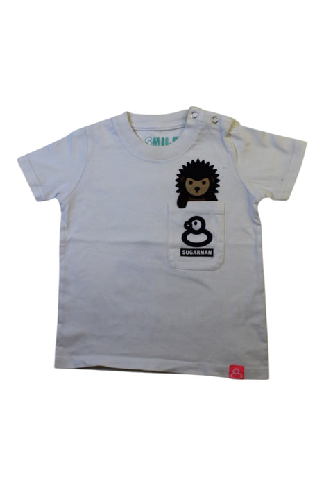 A White Short Sleeve T Shirts from Sugarman in size 4T for boy. (Front View)