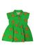 A Green Sleeveless Dresses from Hugo Loves Tiki in size 4T for girl. (Front View)