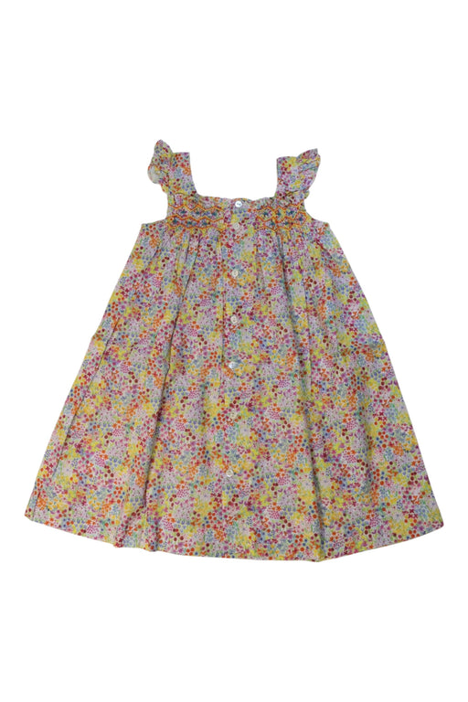 A Multicolour Sleeveless Dresses from Marie Puce in size 4T for girl. (Front View)