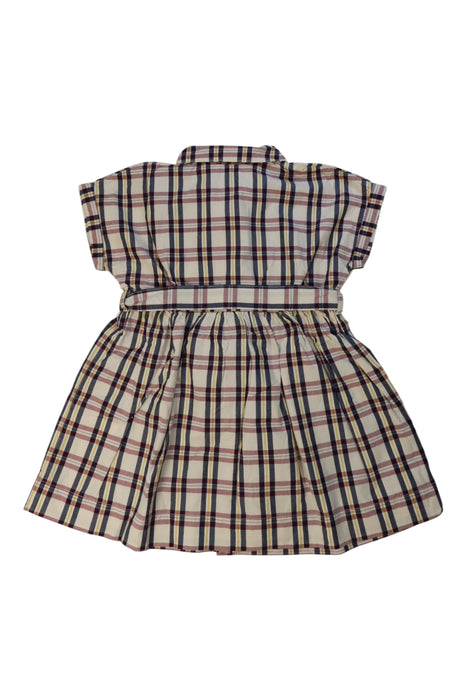 A Beige Short Sleeve Dresses from Bonpoint in size 4T for girl. (Back View)