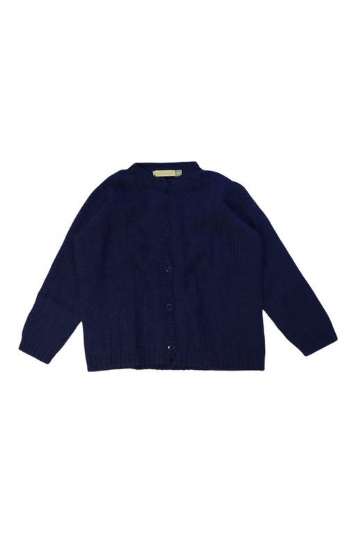 A Navy Knit Sweaters from Plumeti Rain in size 4T for girl. (Front View)