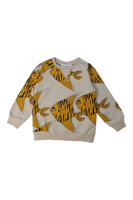 A Beige Sweatshirts from Mini Rodini in size 3T for girl. (Front View)