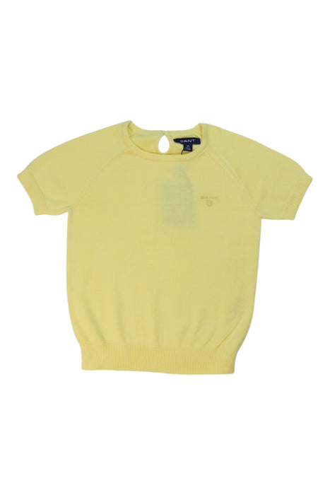 A Yellow Sleeveless Tops from GANT in size 4T for girl. (Front View)