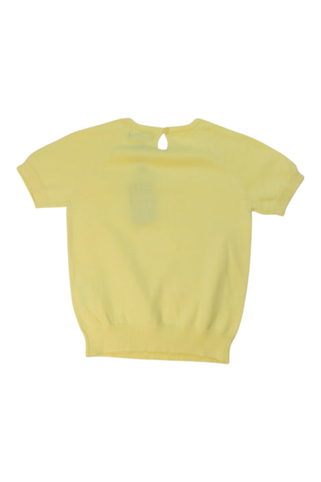 A Yellow Sleeveless Tops from GANT in size 4T for girl. (Back View)