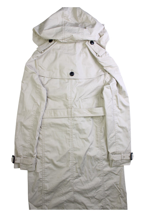 A Beige Coats from Burberry in size 14Y for girl. (Back View)