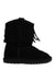 A Black Booties from EMU Australia in size 3T for girl. (Front View)