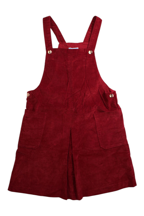 A Burgundy Overall Dresses from Jacadi in size 10Y for girl. (Front View)