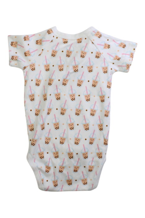 A Multicolour Short Sleeve Bodysuits from The Wee Bean in size 0-3M for neutral. (Back View)