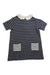 A Navy Short Sleeve Tops from Petit Bateau in size 3T for girl. (Front View)