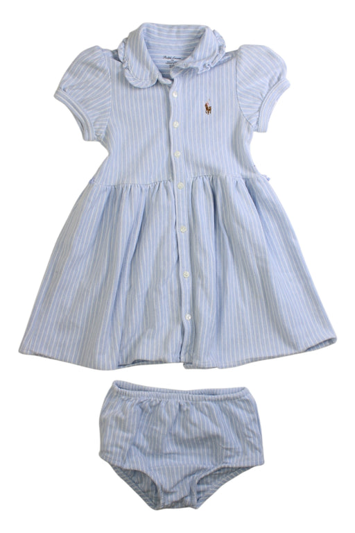 A Blue Dress Sets from Ralph Lauren in size 12-18M for girl. (Front View)