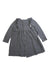 A Navy Long Sleeve Dresses from Petit Bateau in size 2T for girl. (Back View)