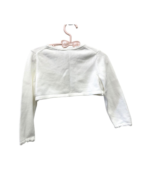 A White Cardigans from Janie & Jack in size 18-24M for girl. (Back View)