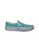 A Teal Slip Ons from Vans in size 5T for boy. (Back View)