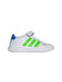 A White Sneakers from Adidas in size 6T for boy. (Back View)