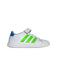 A White Sneakers from Adidas in size 6T for boy. (Back View)